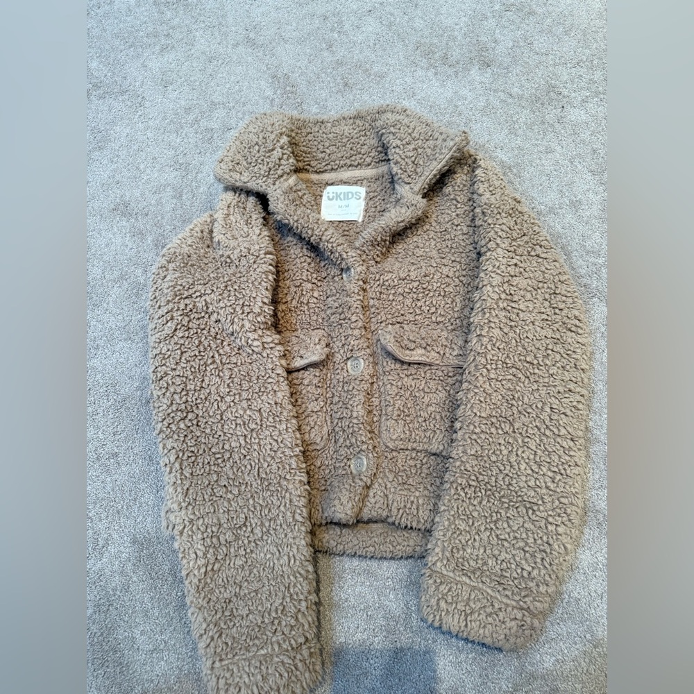 Kids Sherpa Jacket - Brown